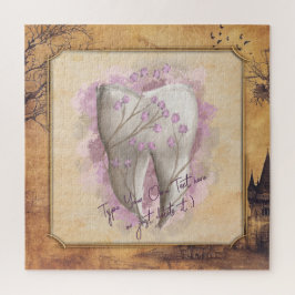 Elegant  ouderwets tandartscadeau legpuzzel