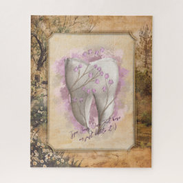 Elegant  ouderwets tandartscadeau legpuzzel