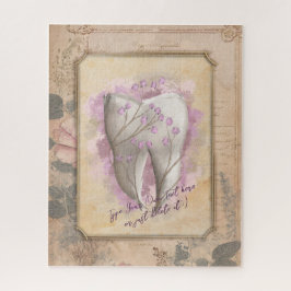 Elegant  ouderwets tandartscadeau legpuzzel