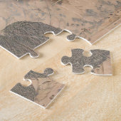 Elegant ouderwets tandartscadeau legpuzzel (Zijkant)