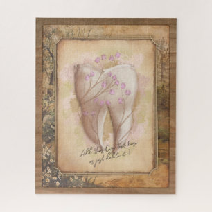 Elegant ouderwets tandartscadeau legpuzzel