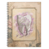 Elegant  ouderwets tandartscadeau notitieboek (Voorkant)