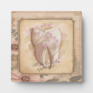 Elegant  ouderwets tandartscadeau notitieboek fotoplaat