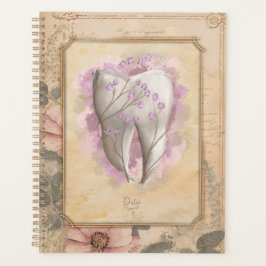 Elegant  ouderwets tandartscadeau planner