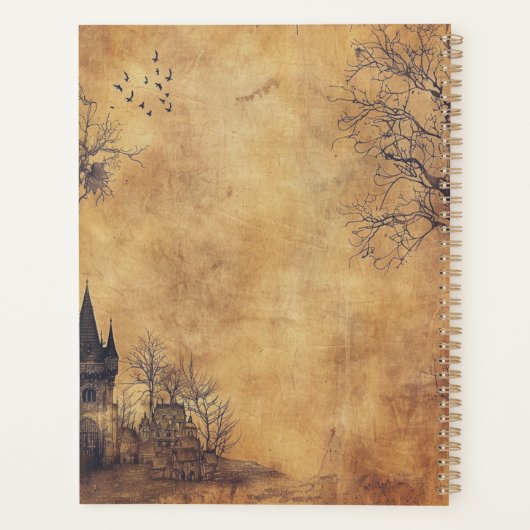 Elegant  ouderwets tandartscadeau planner (Achterkant)