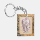 Elegant  ouderwets tandartscadeau sleutelhanger (Voorkant Links)