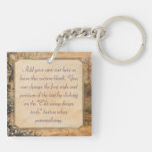 Elegant  ouderwets tandartscadeau sleutelhanger (Achterkant)