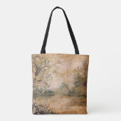 Elegant ouderwets tandartscadeau tote bag (Achterkant)