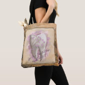 Elegant ouderwets tandartscadeau tote bag (Dichtbij)