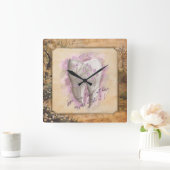 Elegant  ouderwets tandartscadeau vierkante klok (Huis)