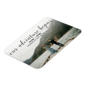 Elegant Our Adventure Save the Date Photo bruiloft Magneet (Linkerzijde)