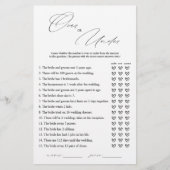 Elegant over of onder Vrijgezellenfeest spel Kaart (Voorkant)