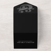 Elegant Overlay De code van het Manuscript QR van All In One Uitnodiging (Buitenkant)