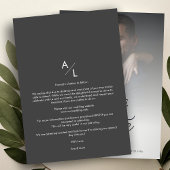 Elegant Overlay Gradient Grey Shades Photo Wedding Save The Date