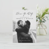 Elegant Overlay Hand Lettered Script Weddenfoto (Staand voorkant)