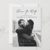 Elegant Overlay Hand Lettered Script Weddenfoto (Voorkant)