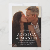 Elegant Overlay Modern Wedding Uitnodiging (Voorkant)