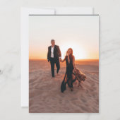 Elegant Overlay Modern Wedding Uitnodiging (Achterkant)