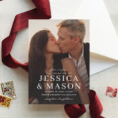 Elegant Overlay Modern Wedding Uitnodiging