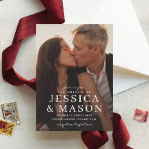 Elegant Overlay Modern Wedding Uitnodiging