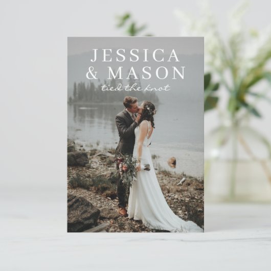 Elegant Overlay Uitnodiging tot bekendmaking (Staand voorkant)