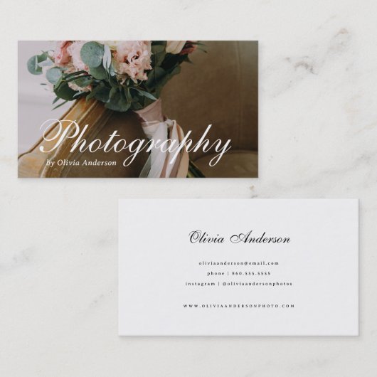 Elegant Overlay | Visitekaartjes voor fotografie (Voorkant / Achterkant)