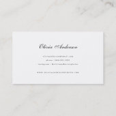 Elegant Overlay | Visitekaartjes voor fotografie (Achterkant)