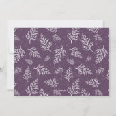 Elegant Overvloedige Zegeningen Script Paarse Foto Feestdagenkaart (Achterkant)