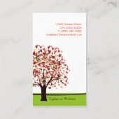 Elegant overzicht van het hart - Eenvoudig en Natu Visitekaartje (Achterkant)