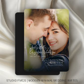 Elegant paar foto bruiloft kaart