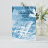 elegant paar handen vintage bruiloft kaart (Staand voorkant)