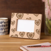 Elegant paar hart snaren gegraveerde lijstjes (Links)