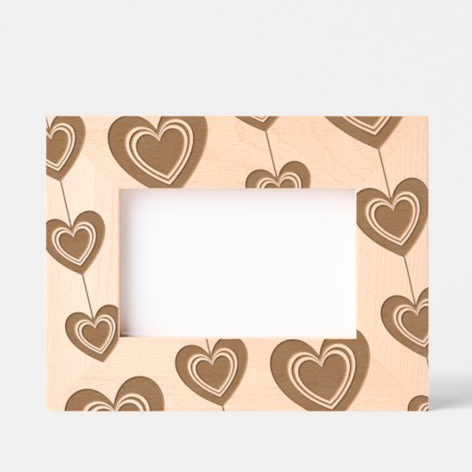 Elegant paar hart snaren gegraveerde lijstjes (Voorkant)