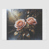 Elegant paar rozen decoupage tissuepapier (Voorkant)