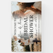 Elegant paar Vrijgezellenfeest 2 Photo Banner (Verticaal)