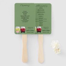 Elegant  Paar Wijn Trouwprogramma