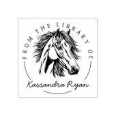 Elegant paard aangepaste naam, uit de bibliotheek rubberstempel (Afrduk)