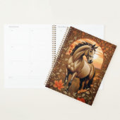 Elegant  paard bij zonsondergang planner (Display)