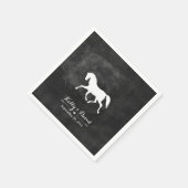 Elegant Paard Bruiloft Servetten (Hoek)