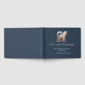 Elegant paard getrokken koets bruiloft gastenboek (Volledig)