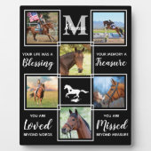 Elegant Paard Herdenkingsmonument Persoonlijke fot Fotoplaat (Voorkant)