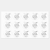 Elegant paard in zwarte kleur labels (Vel)