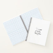 Elegant paard in zwarte kleur notitieboek (Binnen)