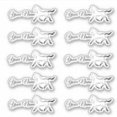 Elegant paard in zwarte kleur sticker (Voorkant)