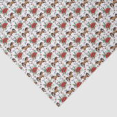 Elegant Paard Kerst Tissue Papier (Detail)
