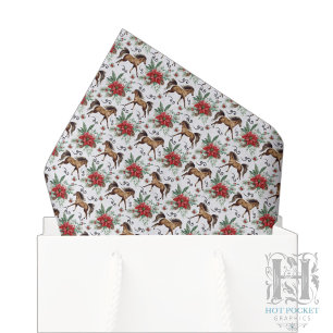 Elegant Paard Kerst Tissue Papier