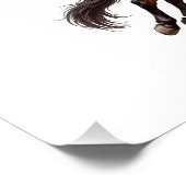 Elegant Paard Muurkunst Poster (Hoek)