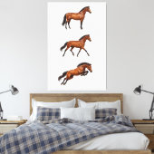 Elegant Paard Muurkunst Poster Canvas Afdruk (Insitu (Slaapkamer))