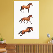 Elegant Paard Muurkunst Poster Canvas Afdruk (Insitu (Woonkamer))