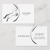 elegant paard | Paardentrainer Visitekaartje (Voorkant / Achterkant)